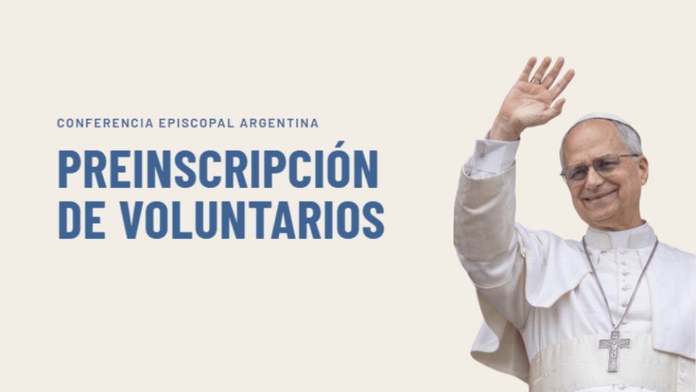 Preinscripción de voluntarios que quieran colaborar en la visita del Papa